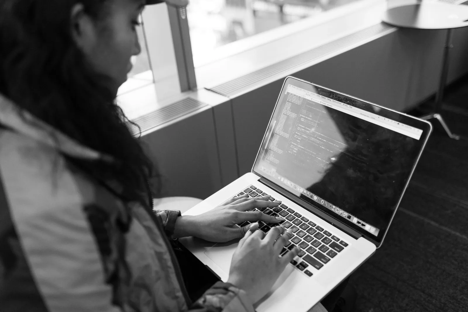 Developer working on AI solutions